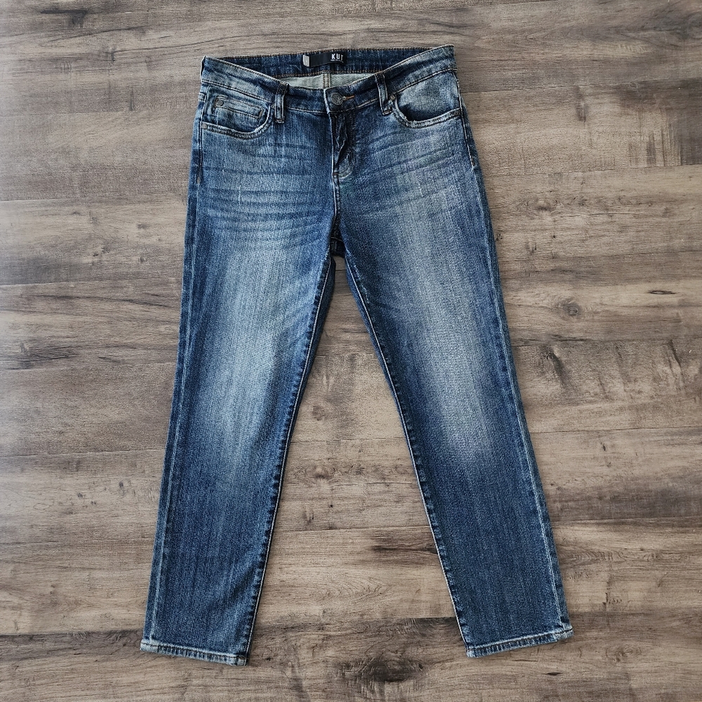 KFTK Catherine Ankle Straight Leg Kut From The Kloth Jeans Women's Size 6